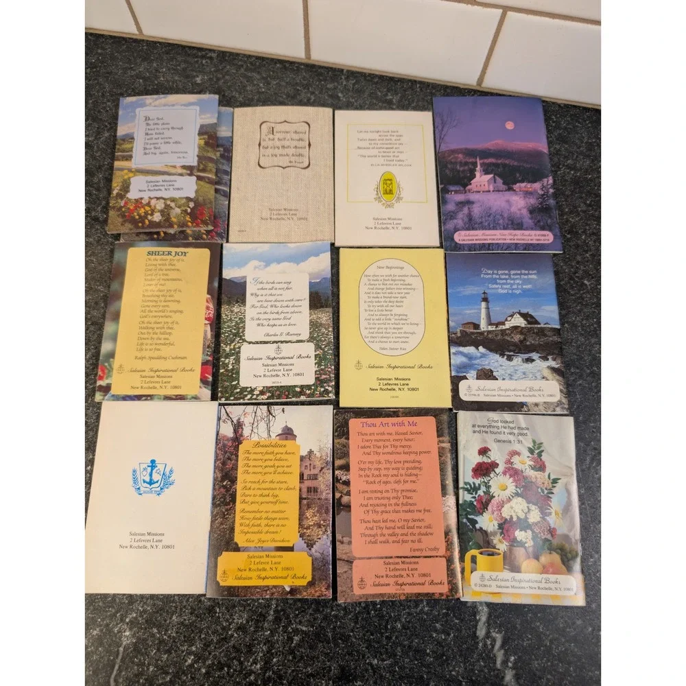 Vintage Salesian Inspirational Books Lot Religious Poetry Nature Ephemera 12pc